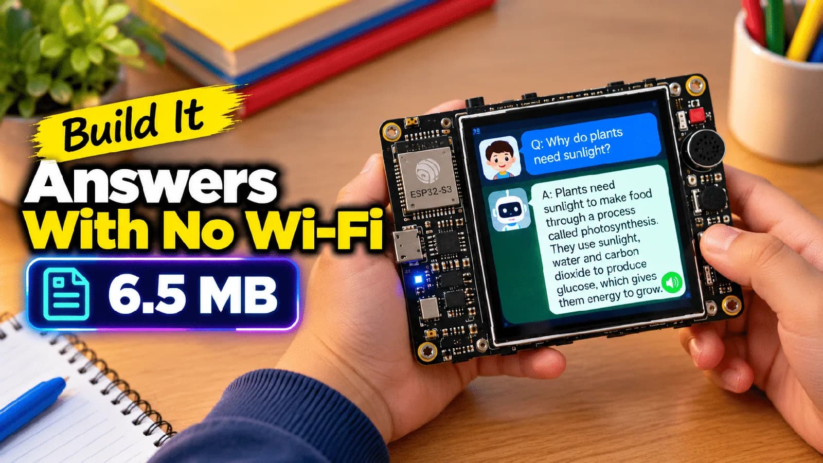 Ivy AI, un tutor de voz sin internet que corre en un ESP32-S3