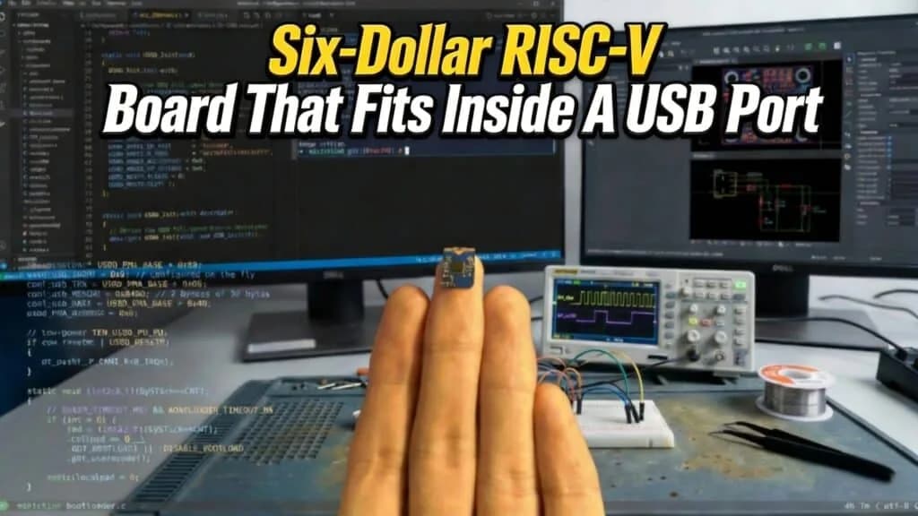 Comu: una placa RISC-V de 6 dólares que cabe en un USB