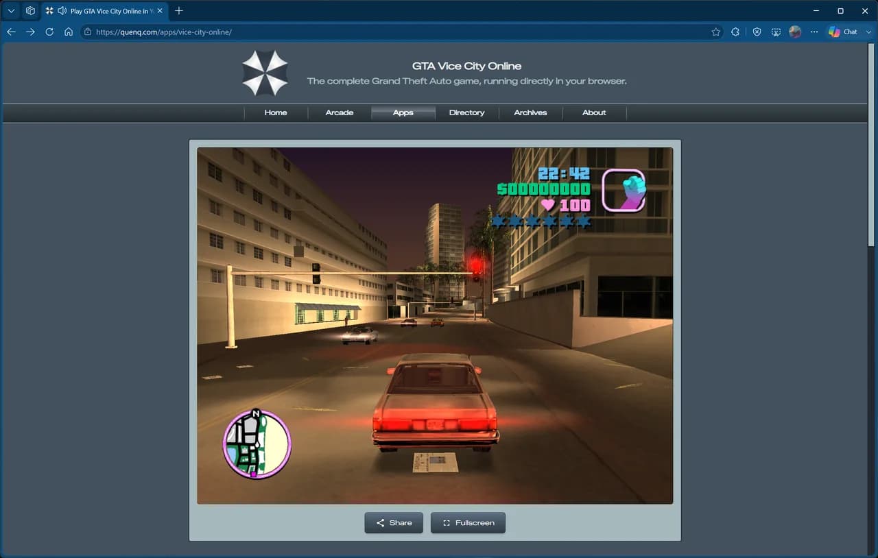 Jugar GTA Vice City y GTA III gratis en el navegador