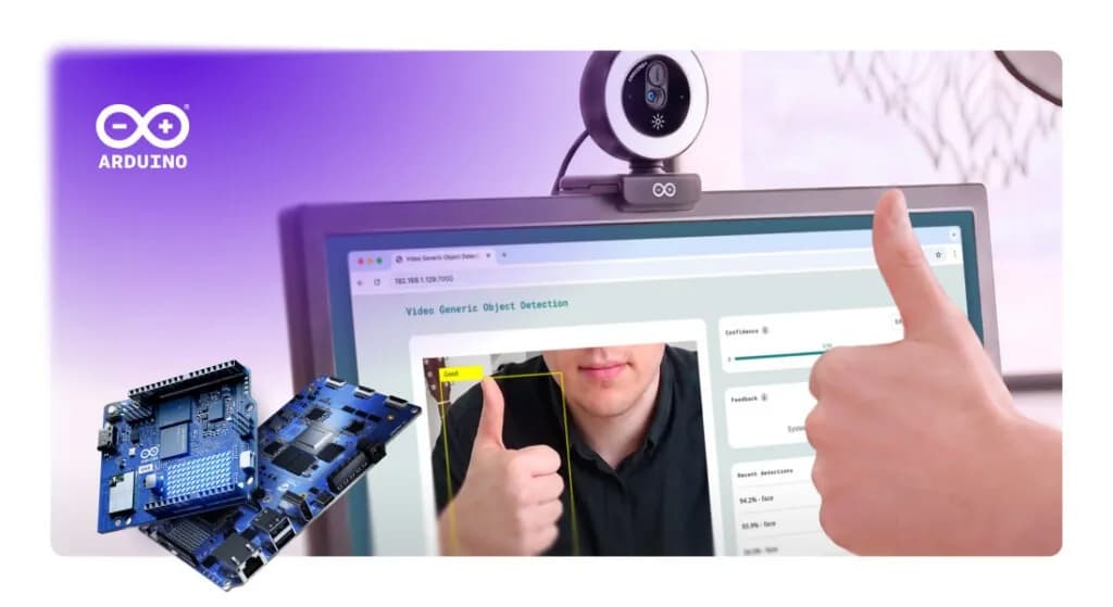 Arduino lanza su primera cámara USB oficial para visión con IA