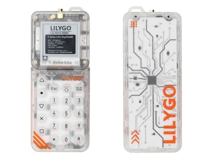 LILYGO T-Echo Lite Kit suma teclado al nodo LoRa con ePaper