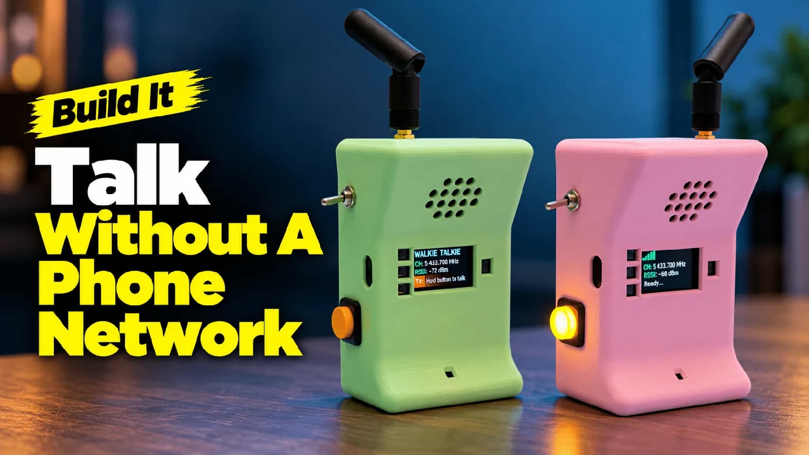 Walkie-talkies con ESP32-S3 que hablan sin red celular ni router