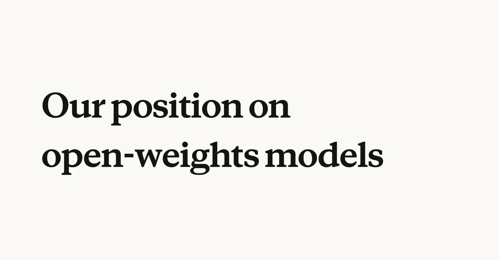 Anthropic aclara su postura sobre modelos de IA open-weights