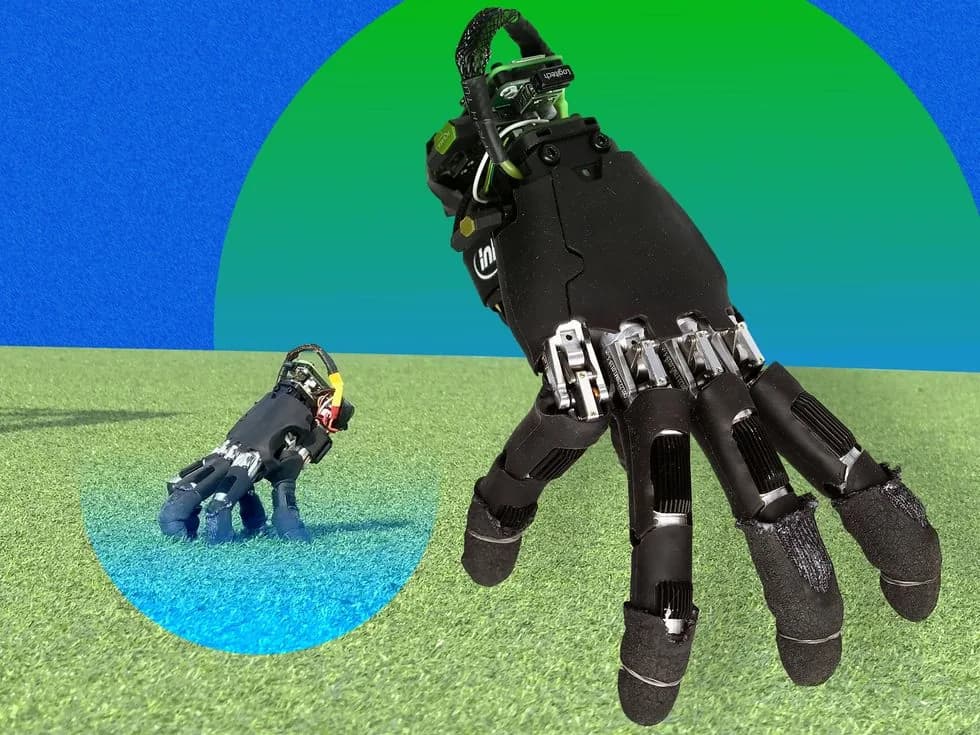 ETH Zúrich hace caminar sobre sus dedos a una mano robótica comercial