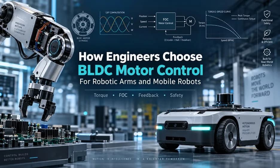 Cómo elegir un motor BLDC para brazos robóticos y robots móviles
