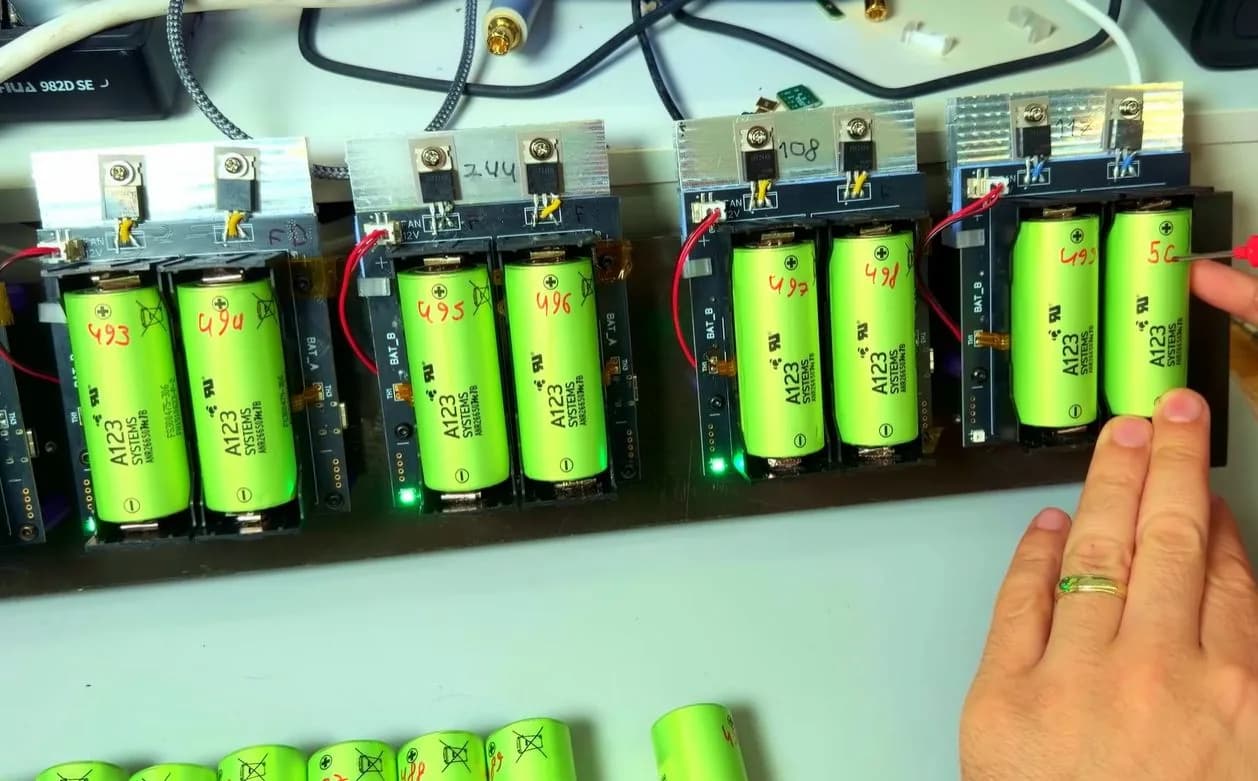 Cell Goblin: un probador ESP32 para 768 celdas LFP