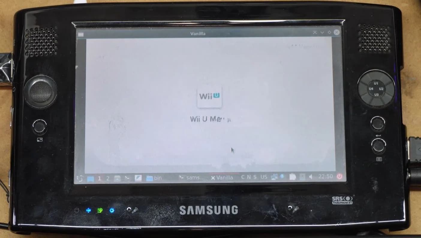 Intentan usar una UMPC Samsung de 2007 como GamePad de Wii