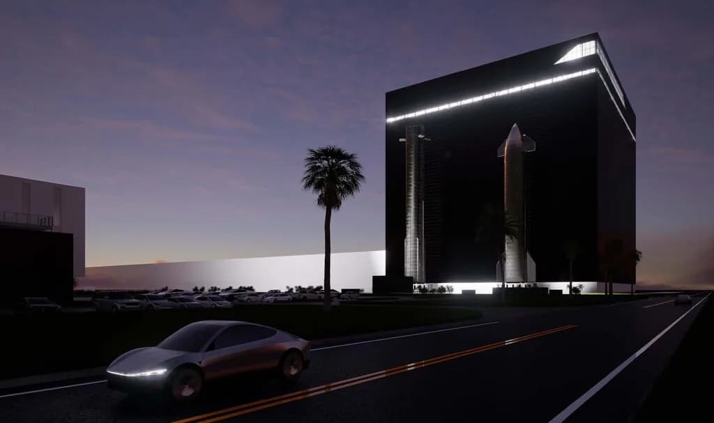 SpaceX construye la Gigabay: una megaestructura de 116 metros