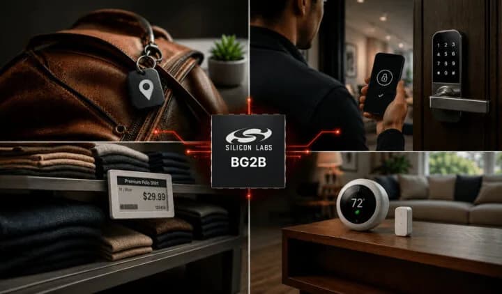 Silicon Labs BG2B: Bluetooth 6 con 1,1 µA en reposo