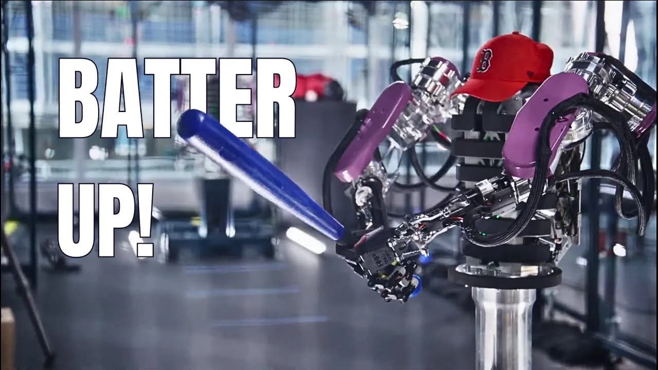 AthenaZero, el robot de dos brazos que lanza, atrapa y batea pelotas