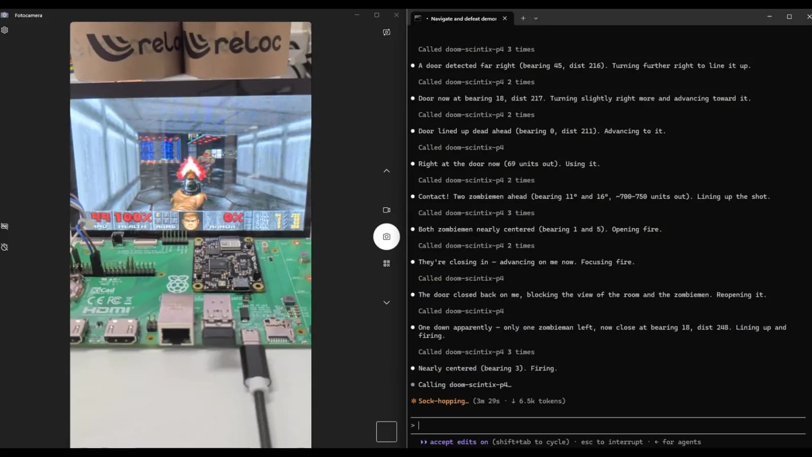 Claude Sonnet juega DOOM en una placa con ESP32-P4
