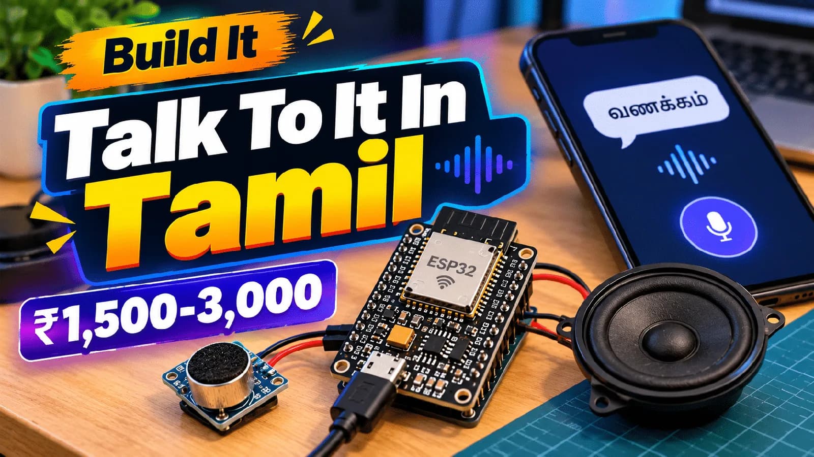 Hermes, un asistente de voz con ESP32 que entiende y habla tamil
