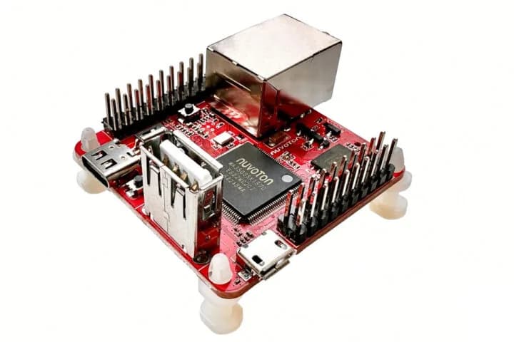 Nuvoton lanza la placa Chili Pro de 45 mm con un MPU MA35D0 y Linux