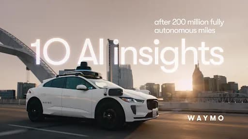 Waymo publica 10 lecciones de 200 millones de millas autónomas