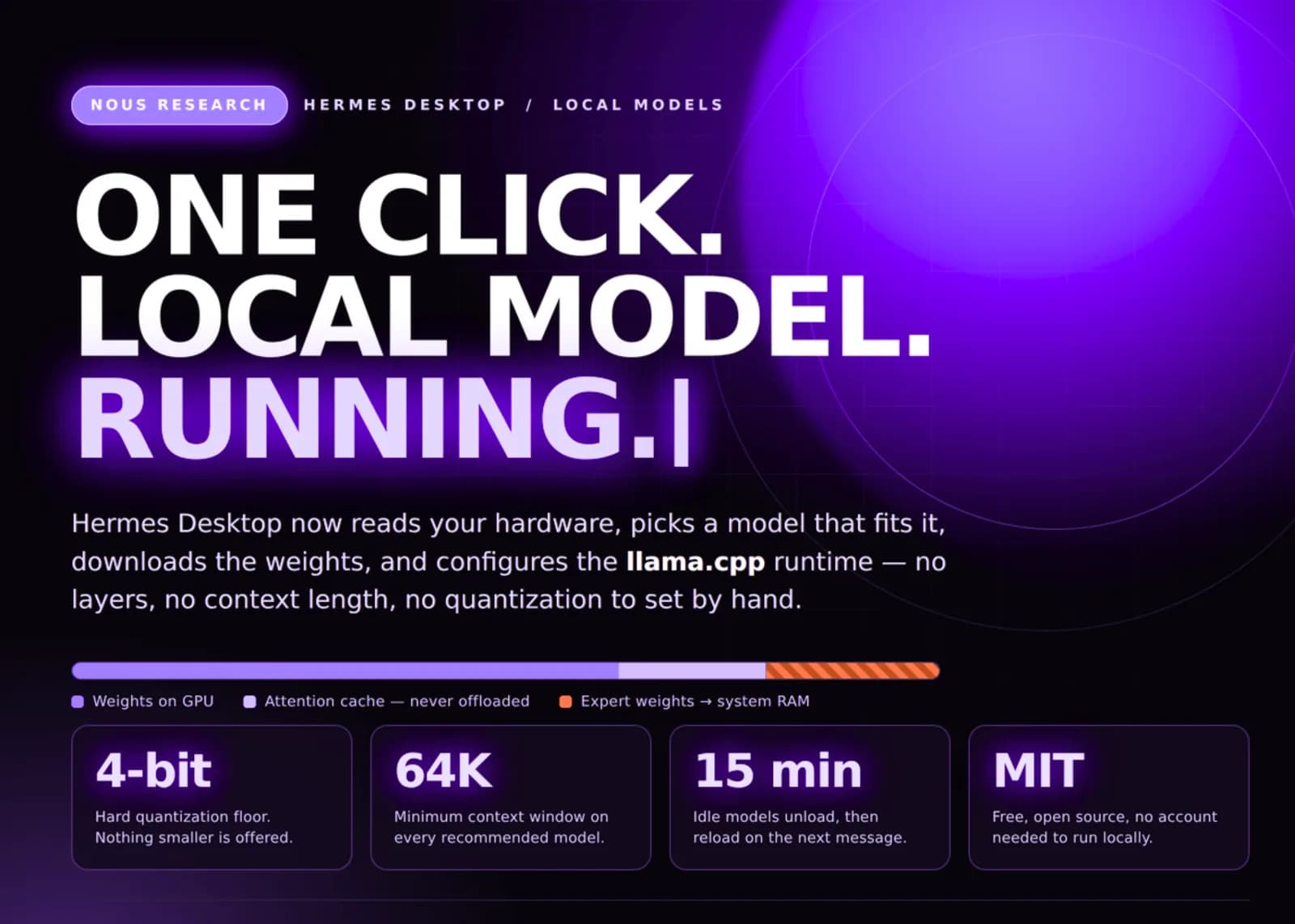 Hermes Desktop estrena configuración local en un clic