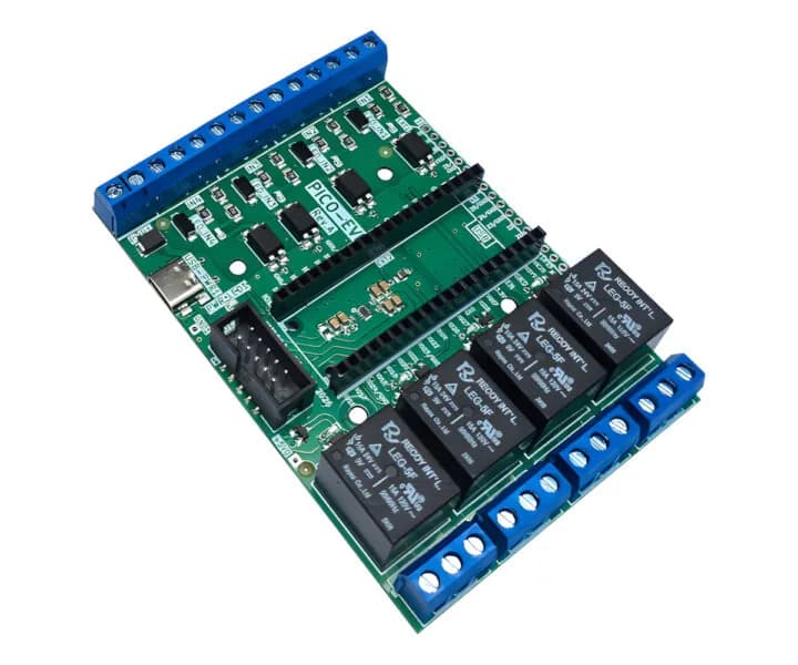 Olimex PICO-EVB suma alto voltaje a la Raspberry Pi Pico