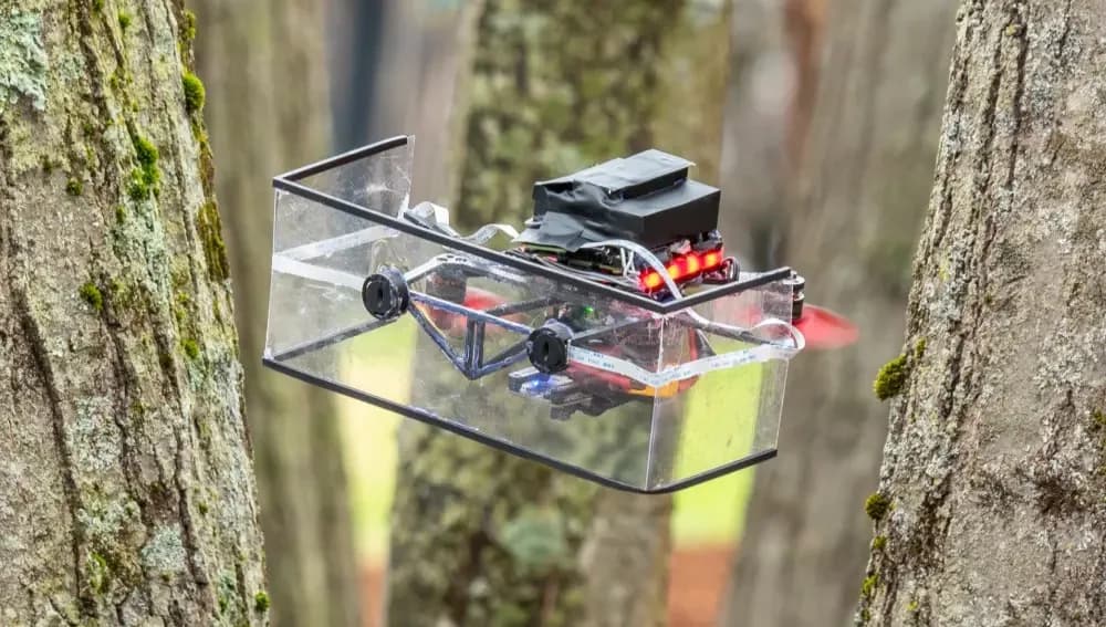 Drones que vuelan a ciegas con eco ultrasónico de murciélago