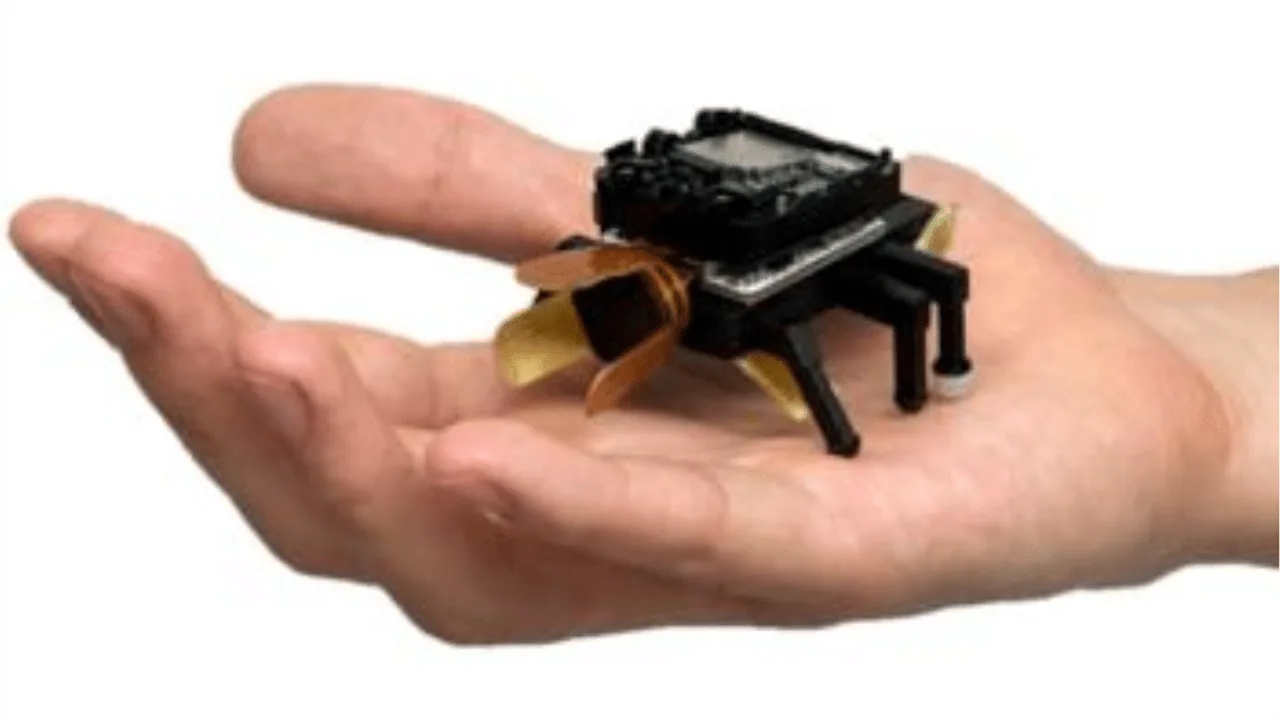 Fotografía del BeetleBot en miniatura (imagen de KAIST)