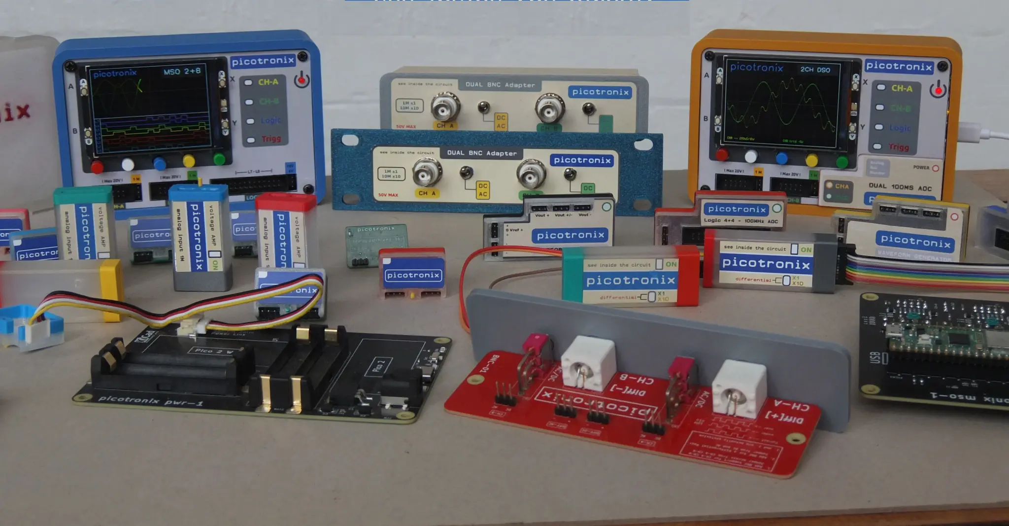 Osciloscopio digital modular con Raspberry Pi Pico 2