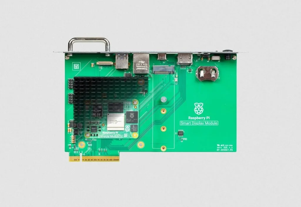 Vista superior del Raspberry Pi Smart Display Module