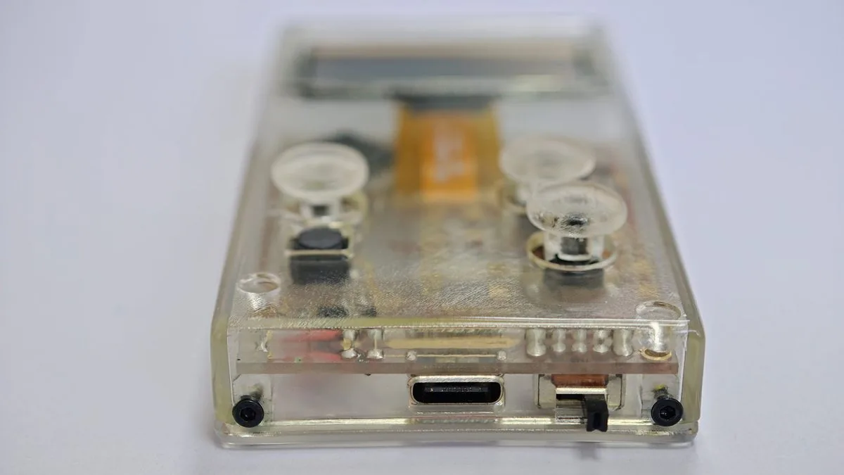 Consola portátil transparente Arduview