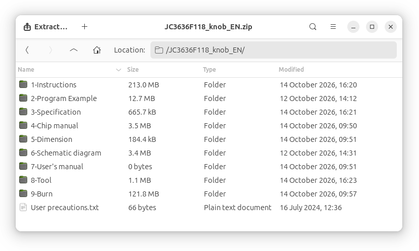 Documentación en inglés del encoder rotatorio con ESP32-S31