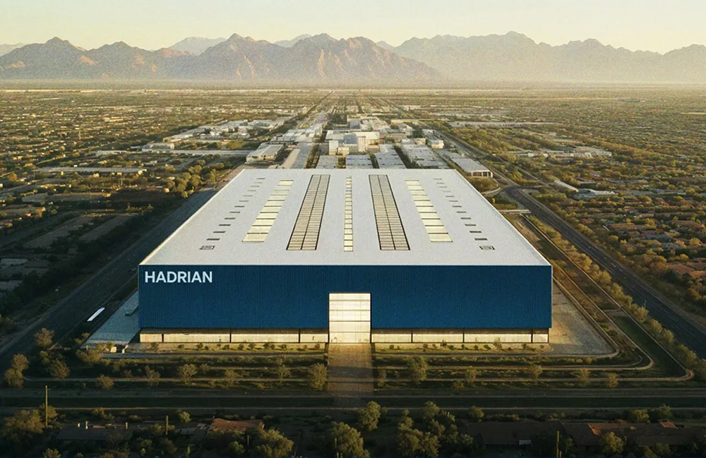 Render de una planta proyectada de Hadrian en Mesa, Arizona