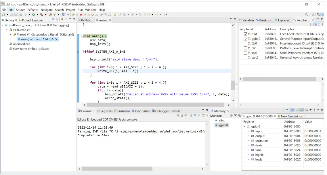 IDE Efinity RISC-V Embedded Software